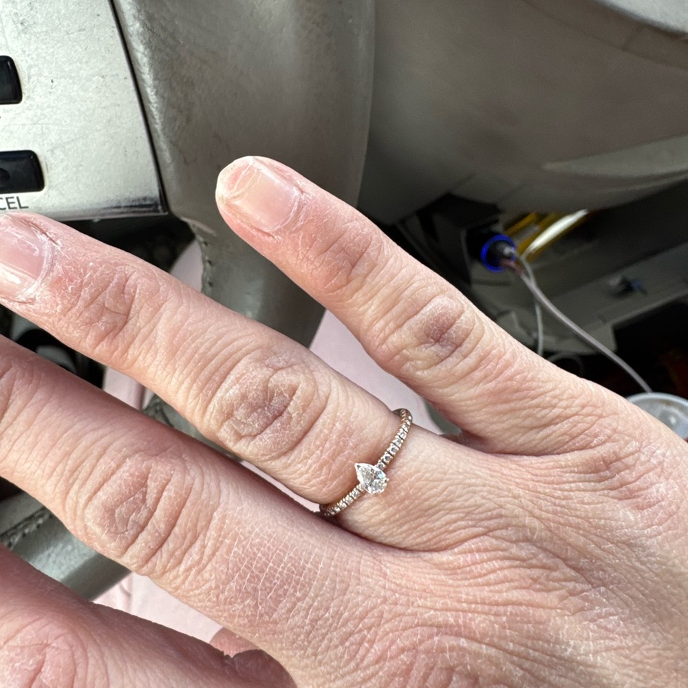 Cartier Rose Gold Ring with Diamond